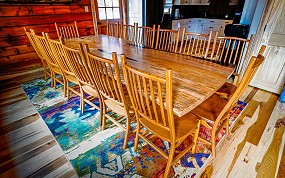 Cabin Vacation Rental - Dining Room