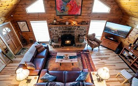 Great Room - Cabin Rental