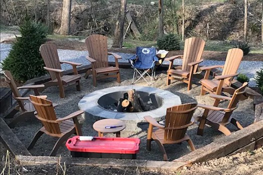 Firepit at Lodge